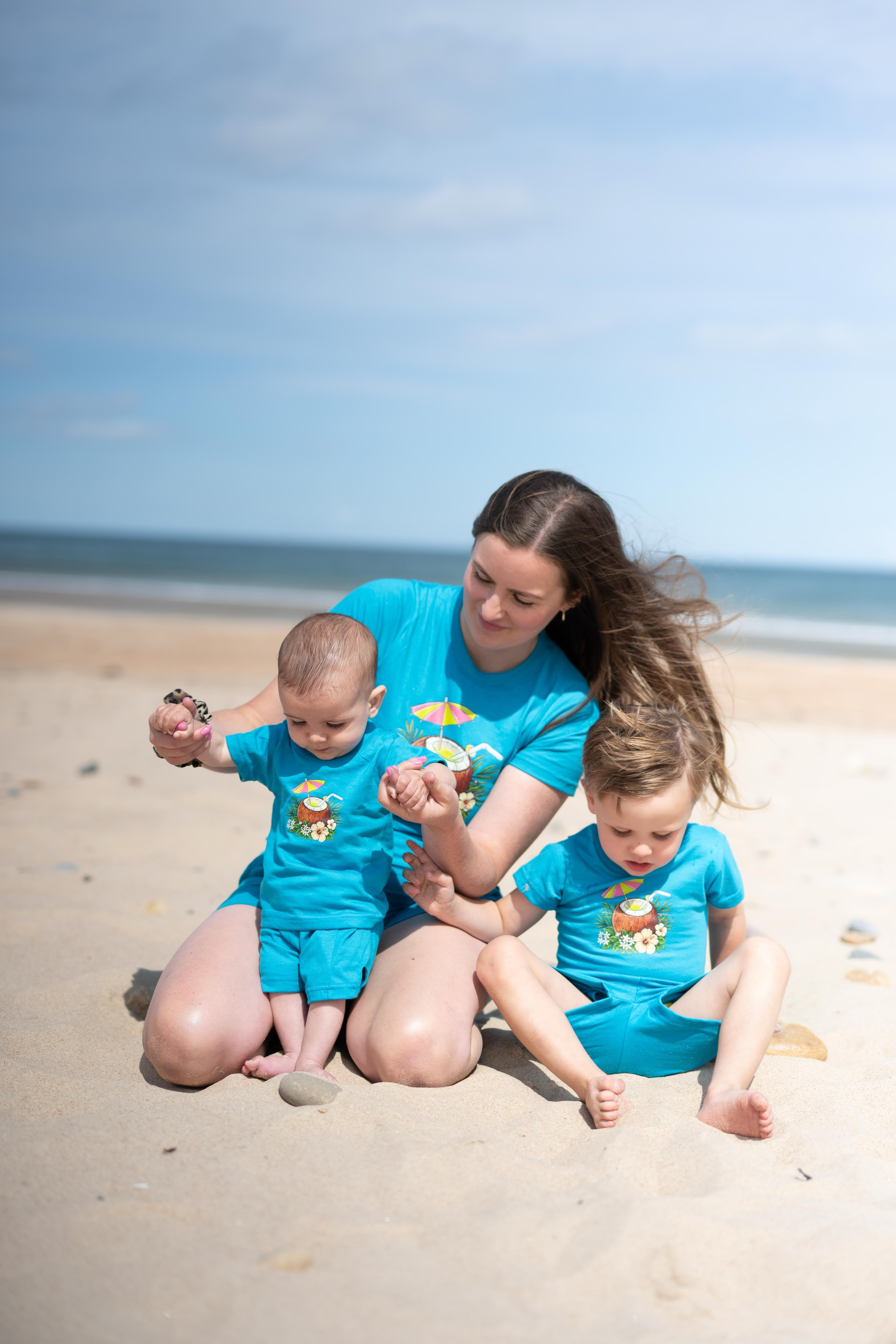 Blue Coconut Shorts - Kids