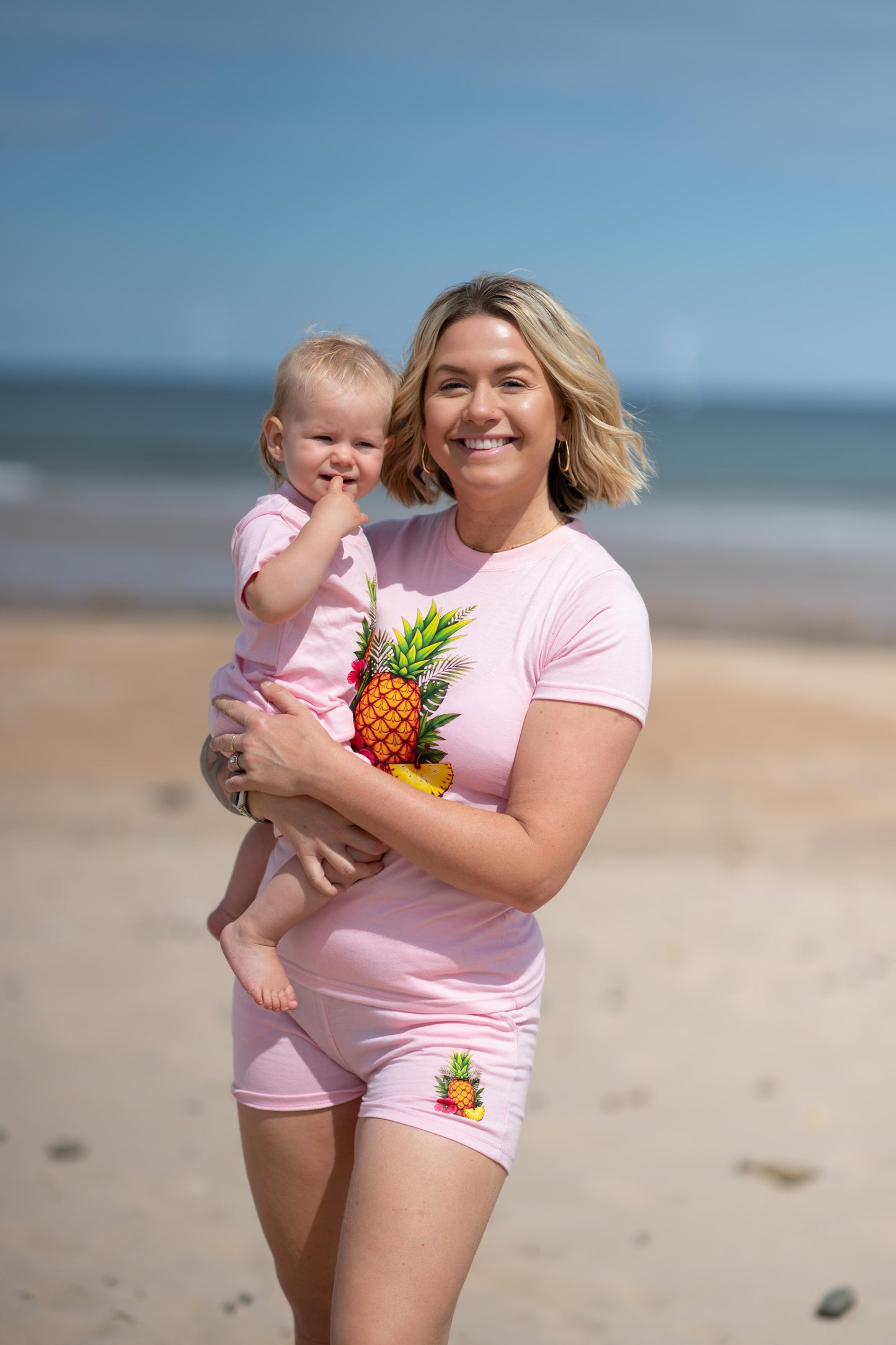 Pink Pineapple Shorts - Women