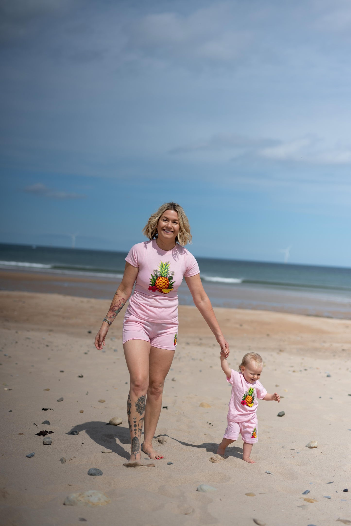 Pink Pineapple Shorts - Women