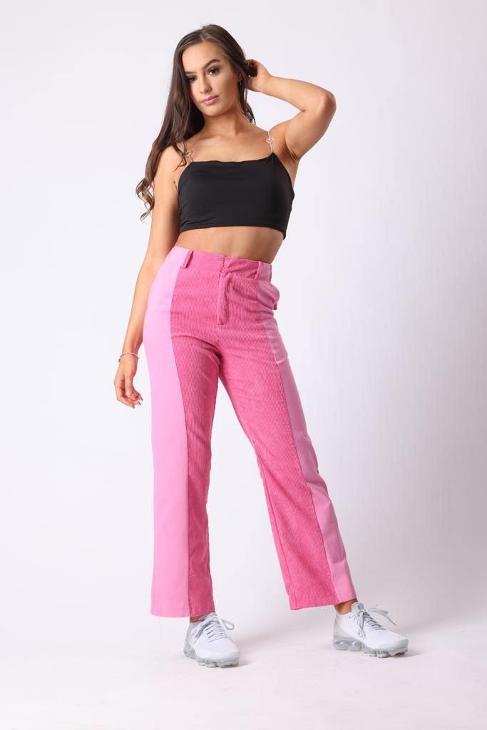 Cord Trousers in Pink - watts that trend