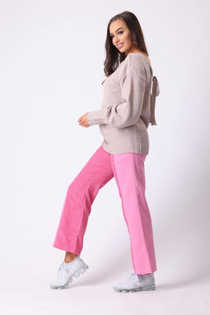 Cord Trousers in Pink - watts that trend