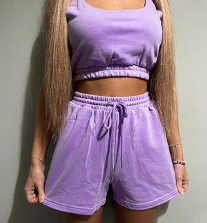 Cosy Crop Top and Shorts Lounge Sets - watts that trend