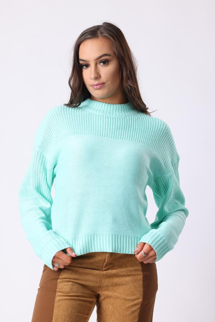 Knitted Jumper in Green