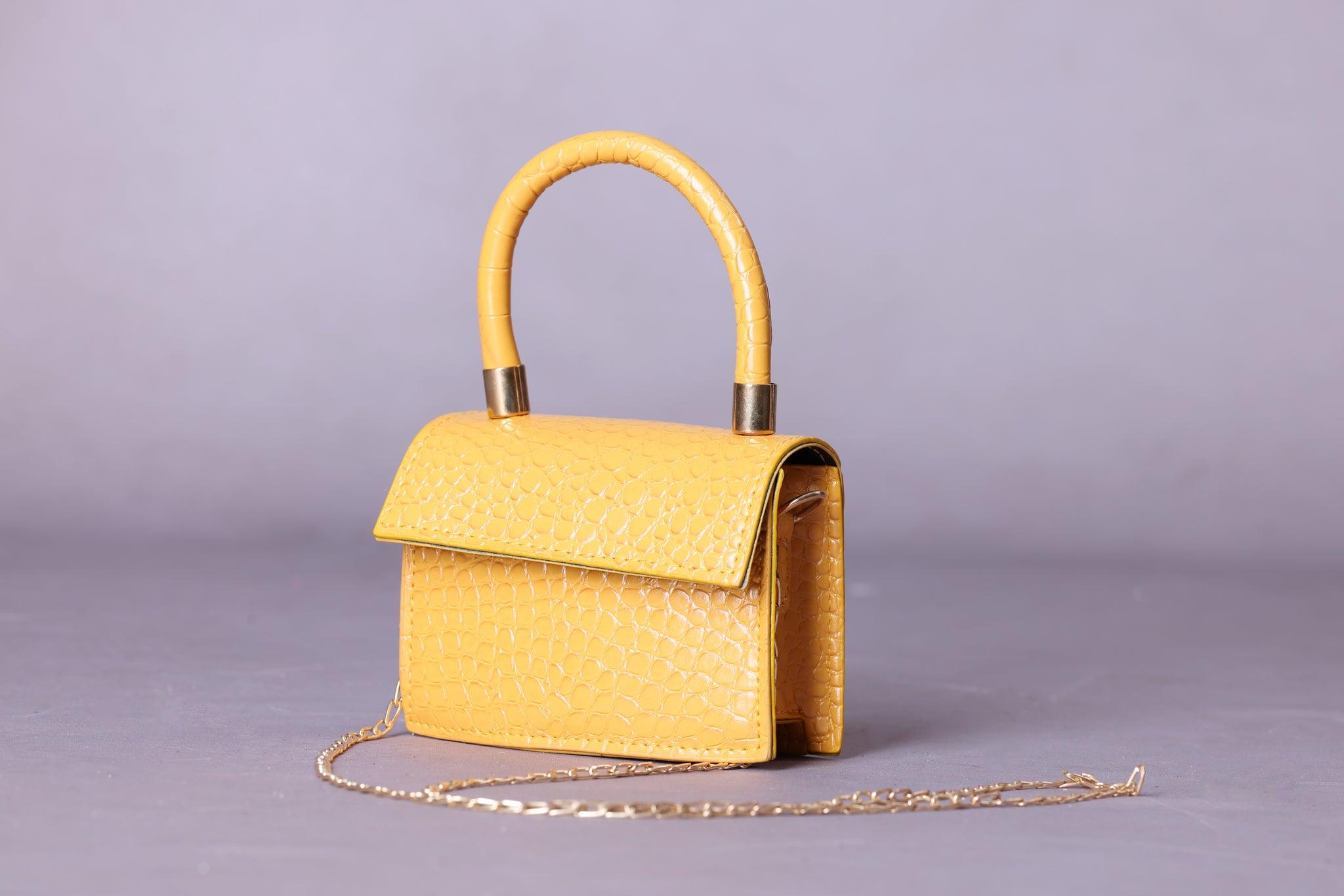 Mini Bag in Yellow - watts that trend